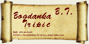 Bogdanka Tripić vizit kartica